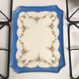 Antique Limoges France Hand Painted Porcelain Tray